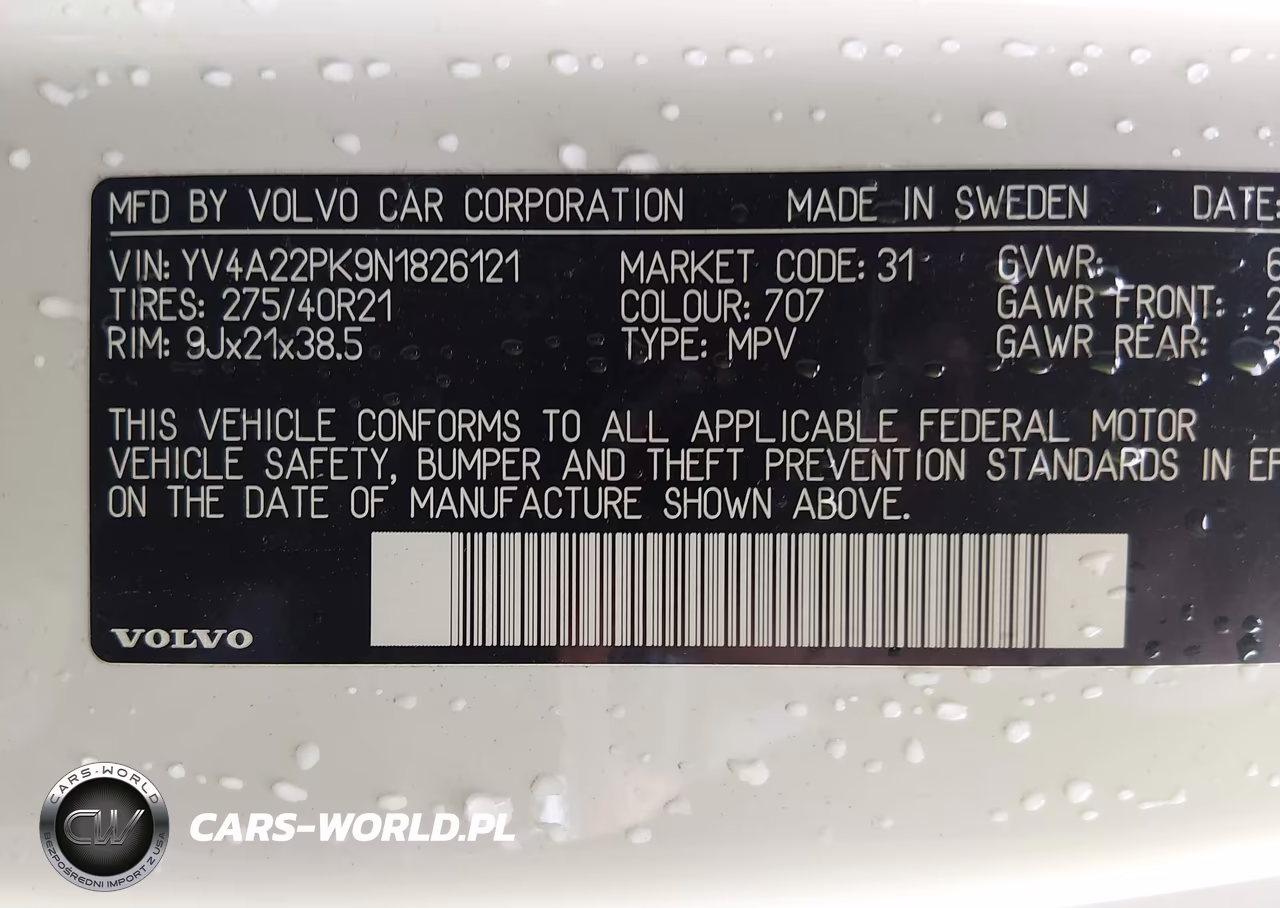 2022 Volvo Xc90 T6 Momentum 7 Passenger VIN:YV4A22PK9N1826121 - 9
