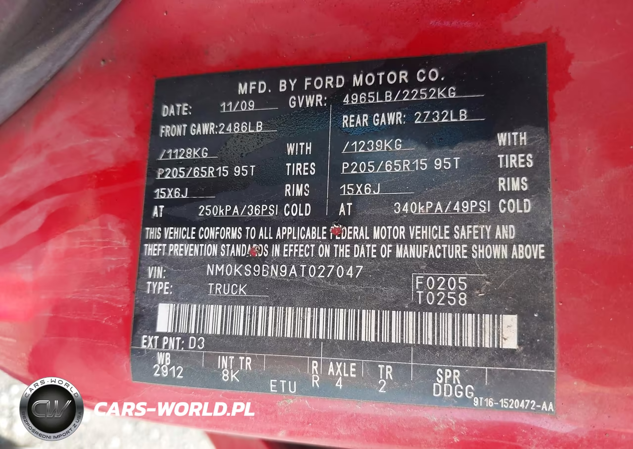 2010 Ford Transit Connect Xlt VIN:NM0KS9BN9AT027047 - 9