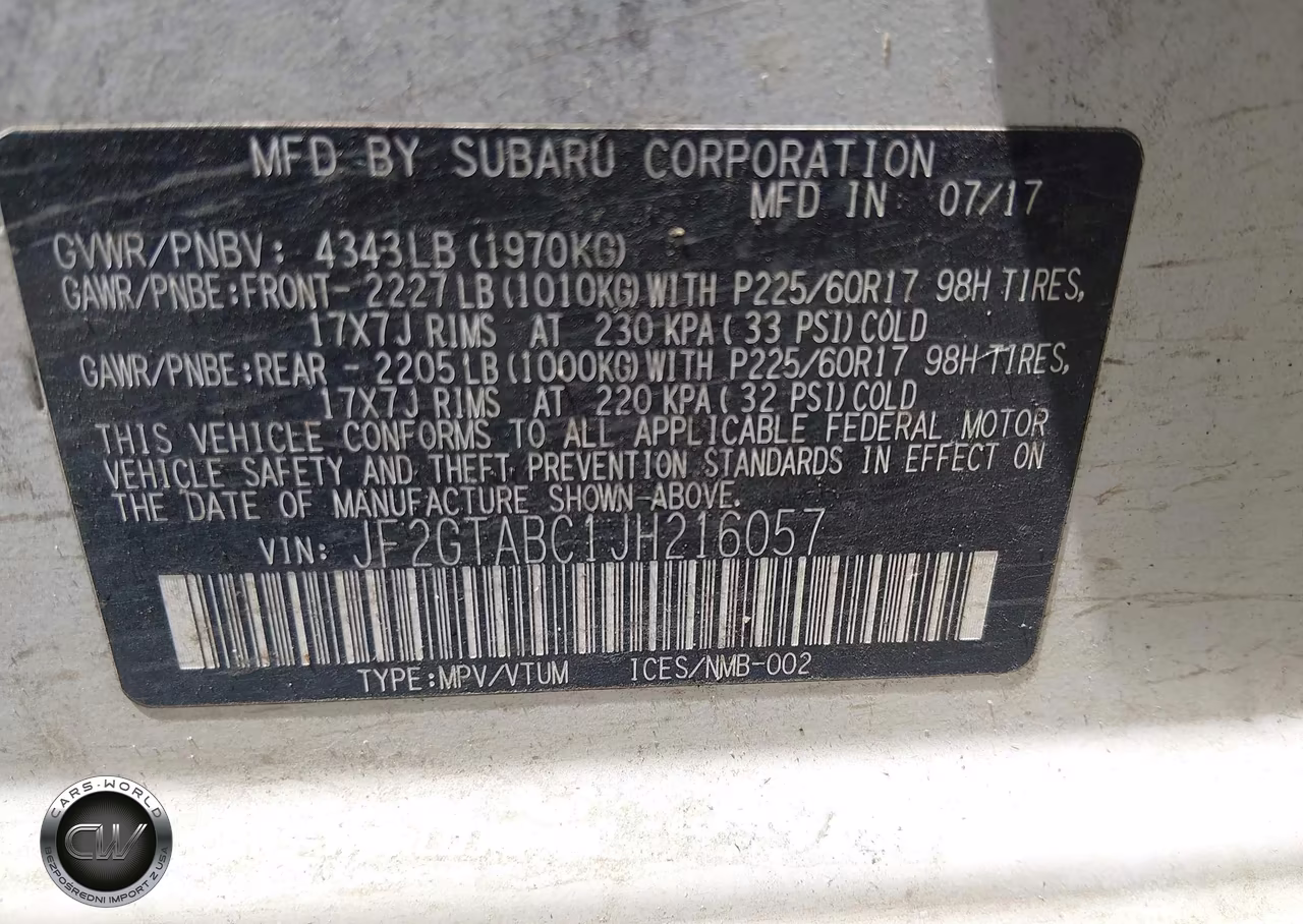 2018 Subaru Crosstrek 2.0I Premium VIN:JF2GTABC1JH216057 - 9