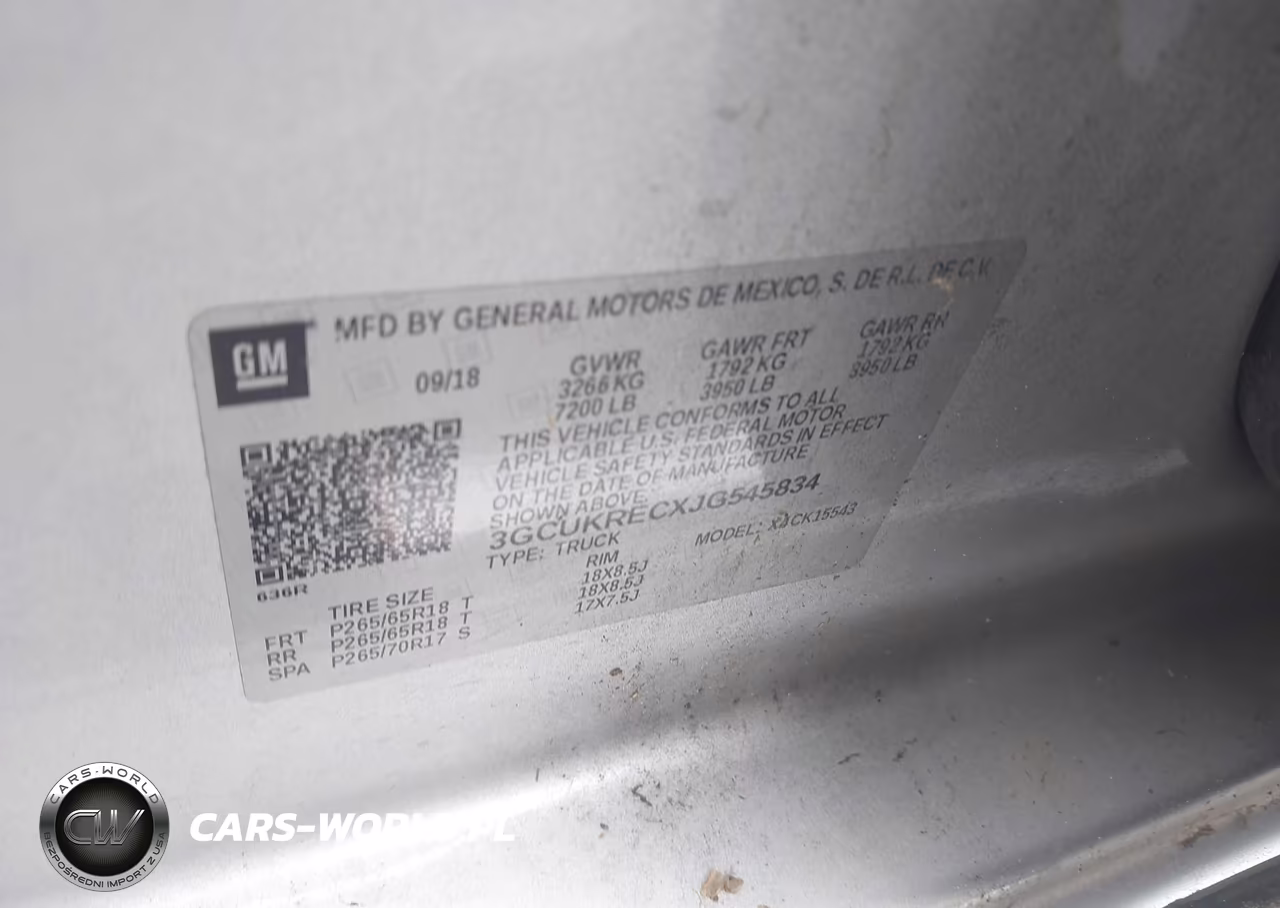2018 Chevrolet Silverado 1500 1Lt VIN:3GCUKRECXJG545834 - 9