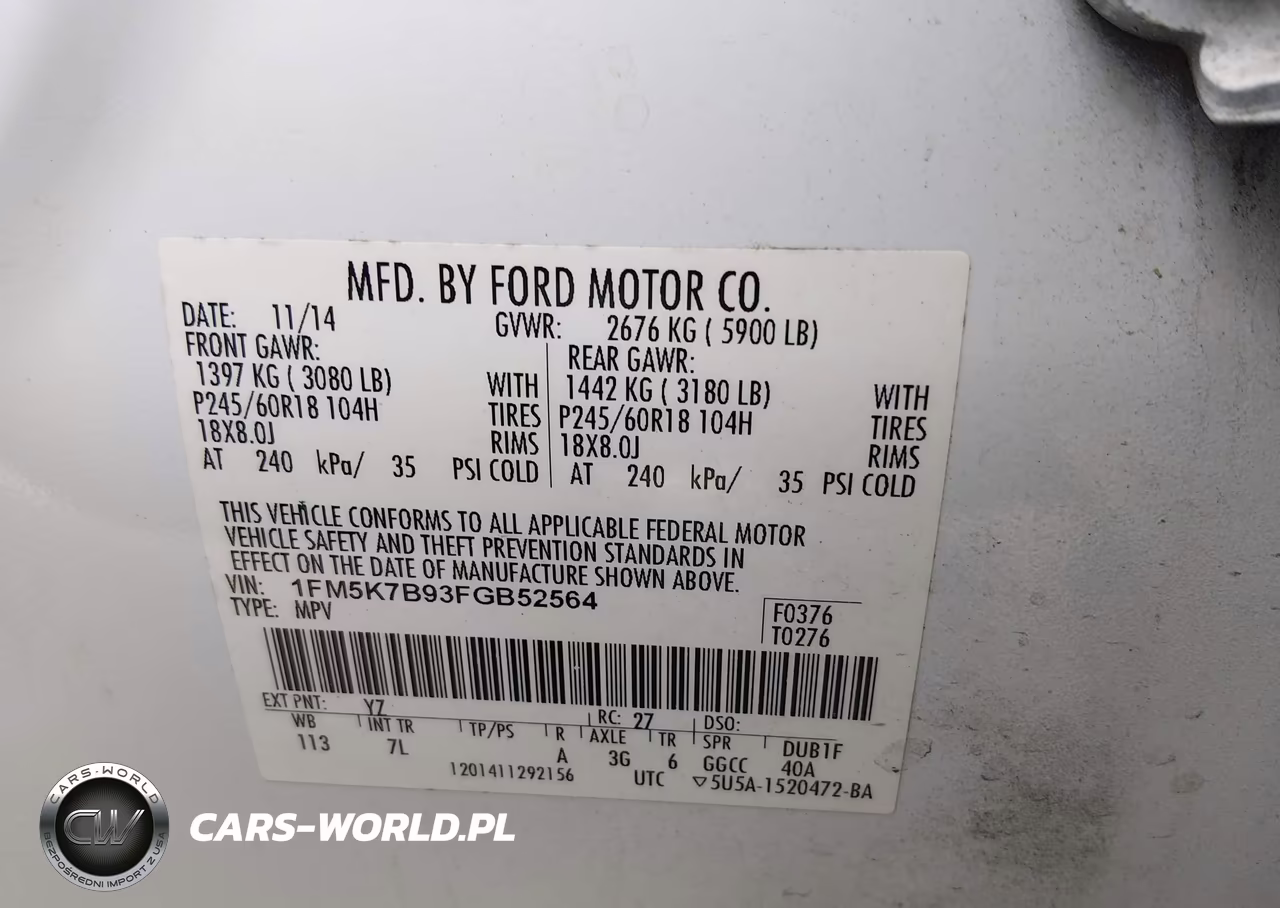 2015 Ford Explorer VIN:1FM5K7B93FGB52564 - 9