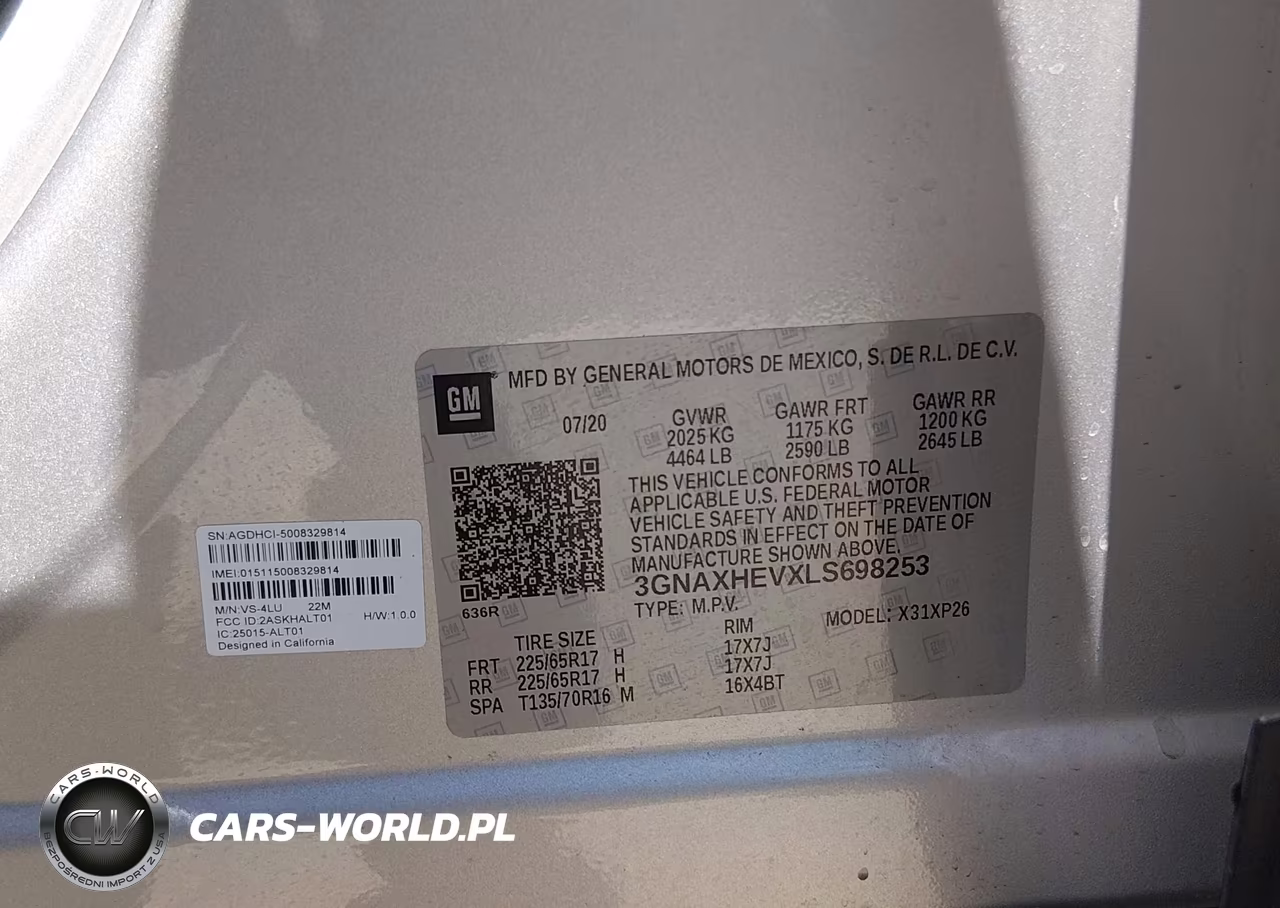 2020 Chevrolet Equinox Fwd Ls VIN:3GNAXHEVXLS698253 - 9