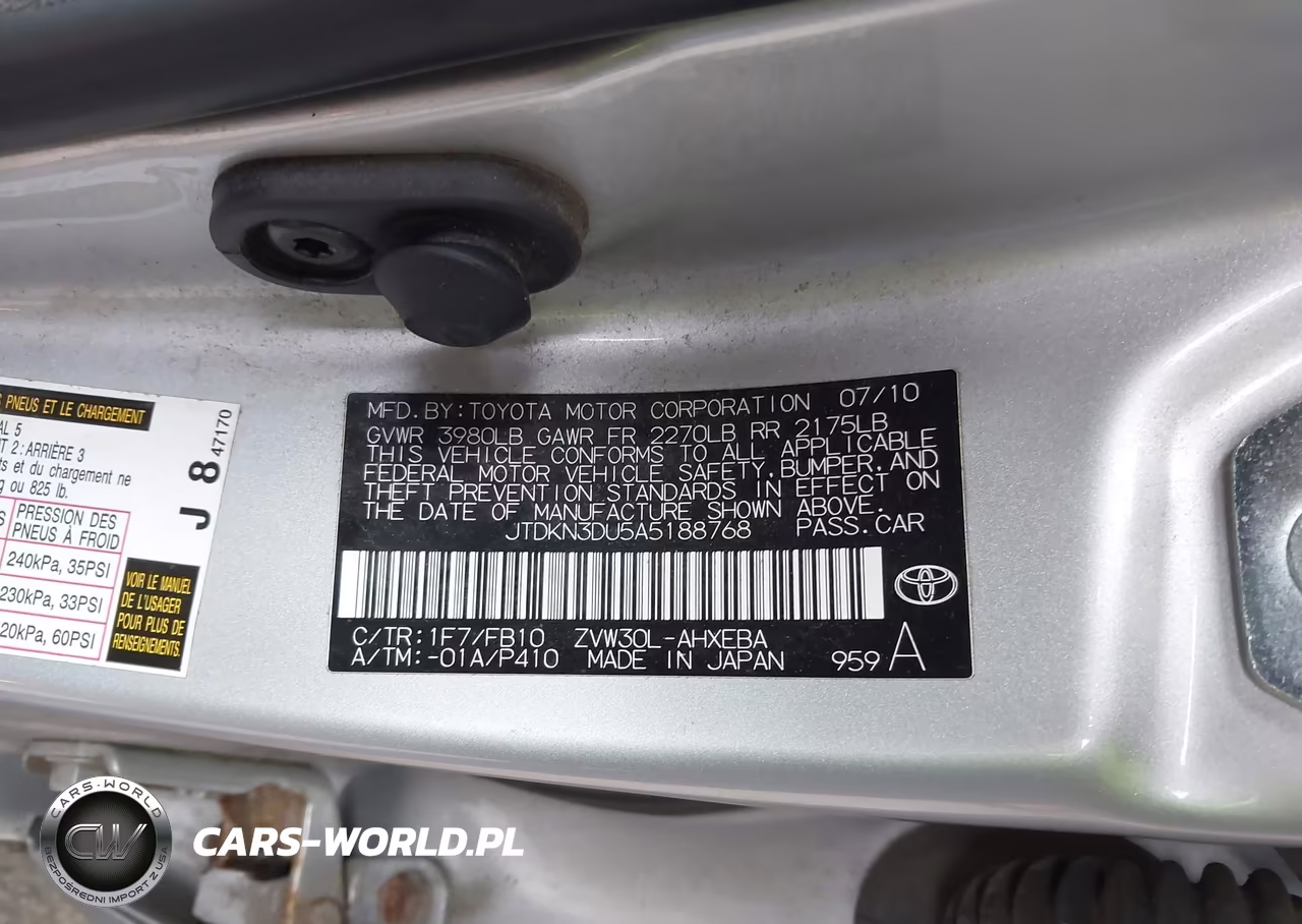 2010 Toyota Prius Ii VIN:JTDKN3DU5A5188768 - 9