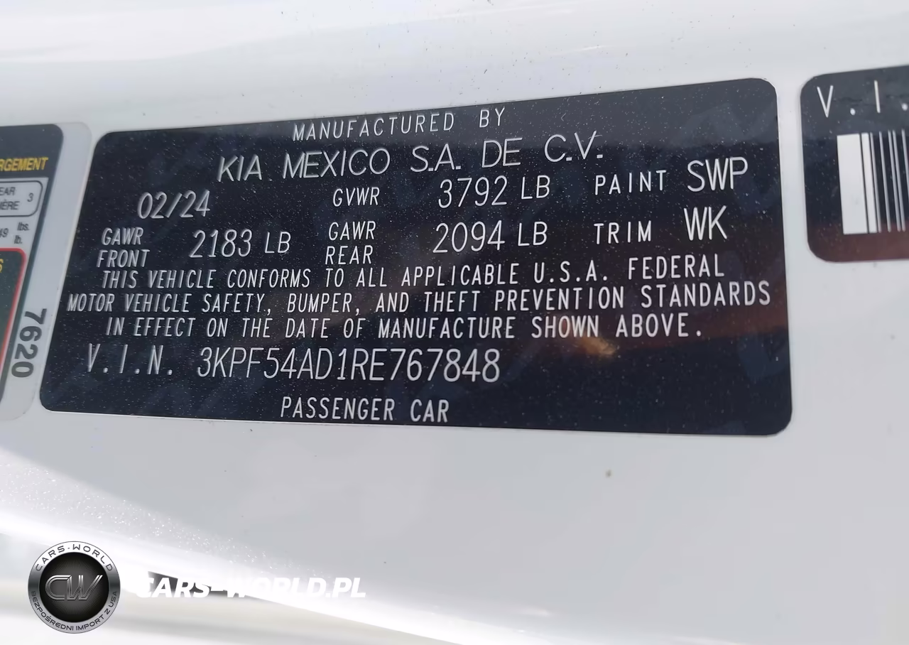 2024 Kia Forte Gt-Line VIN:3KPF54AD1RE767848 - 9