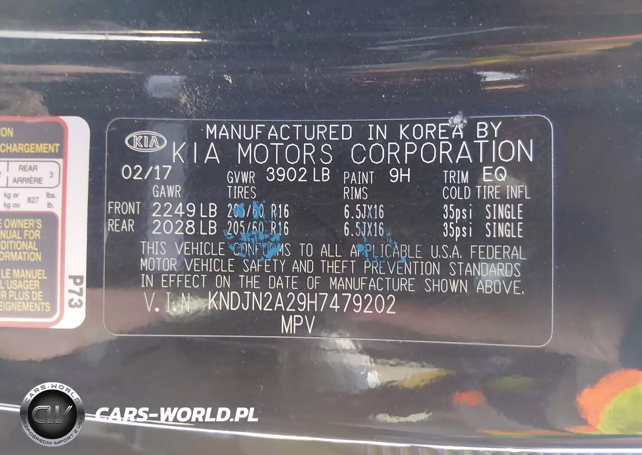 2017 Kia Soul VIN:KNDJN2A29H7479202 - 9