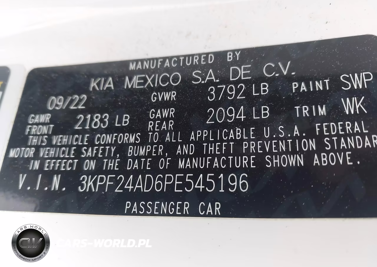 2023 Kia Forte Lxs VIN:3KPF24AD6PE545196 - 9