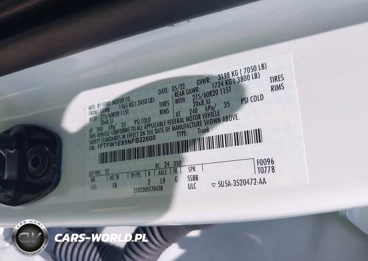 2022 Ford F-150 Xlt VIN:1FTFW1E85NFB22600 - 9