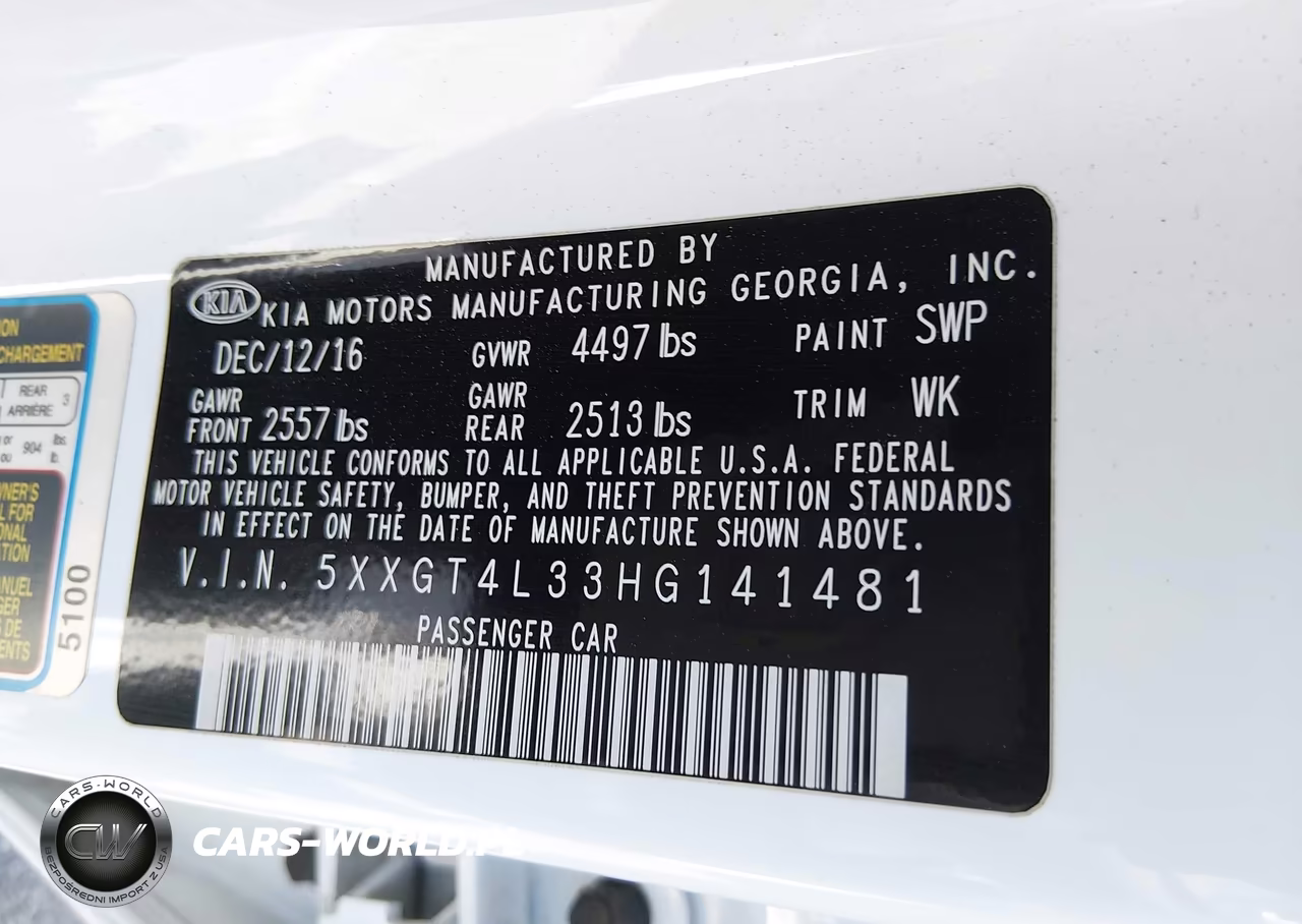 2017 Kia Optima Lx VIN:5XXGT4L33HG141481 - 9