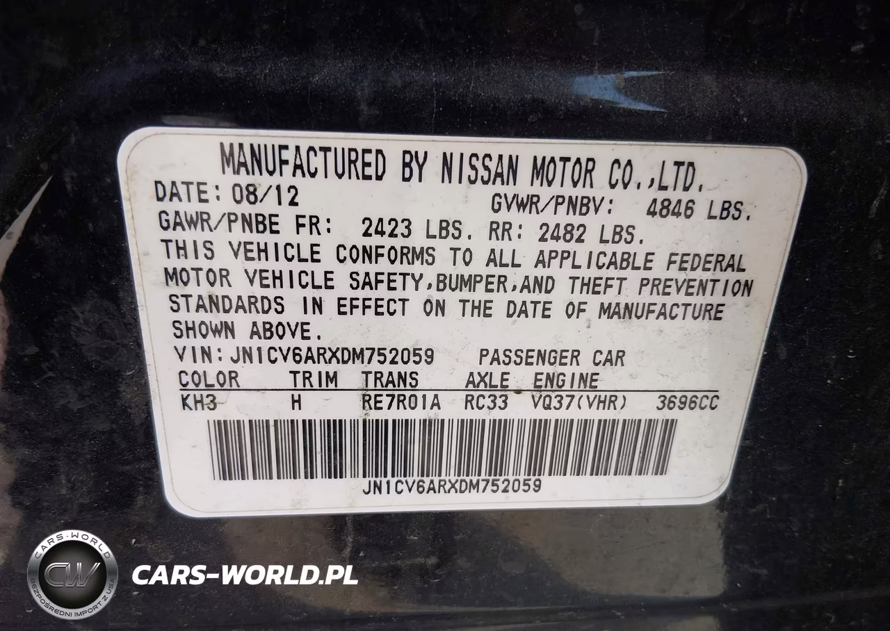 2013 Infiniti G37X VIN:JN1CV6ARXDM752059 - 9