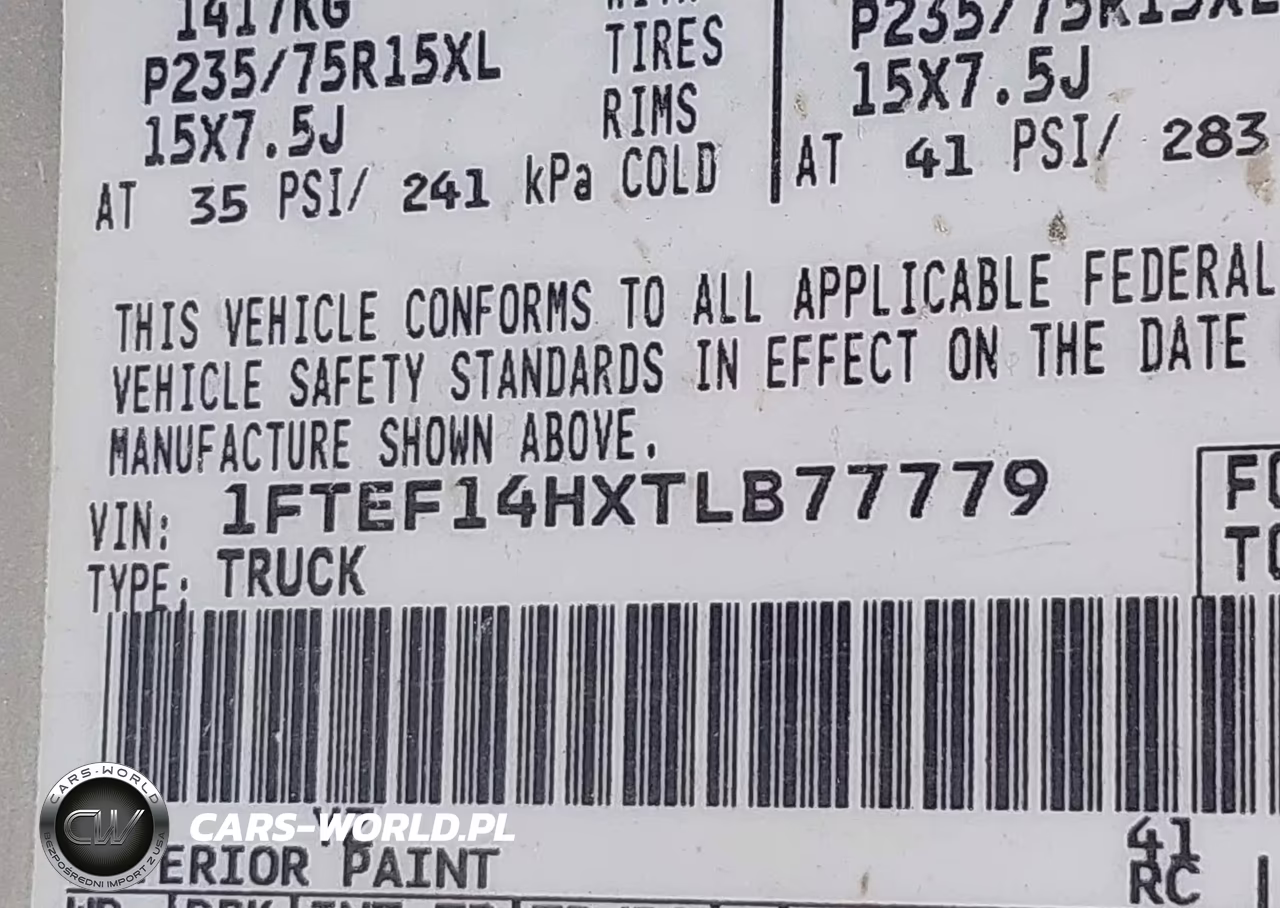 1996 Ford F150 VIN:1FTEF14HXTLB77779 - 9