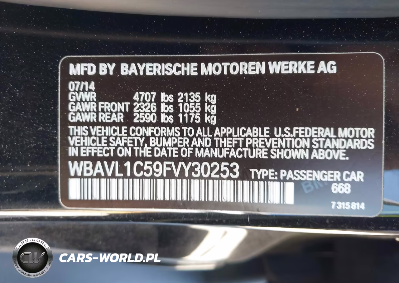 2015 BMW X1 xDrive28I VIN:WBAVL1C59FVY30253 - 9