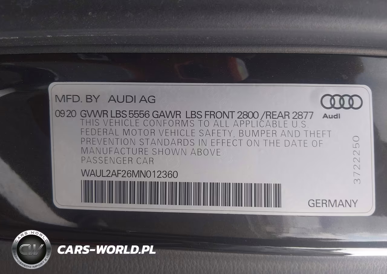 2021 Audi A6 Premium Plus 55 Tfsi Quattro S Tronic VIN:WAUL2AF26MN012360 - 9