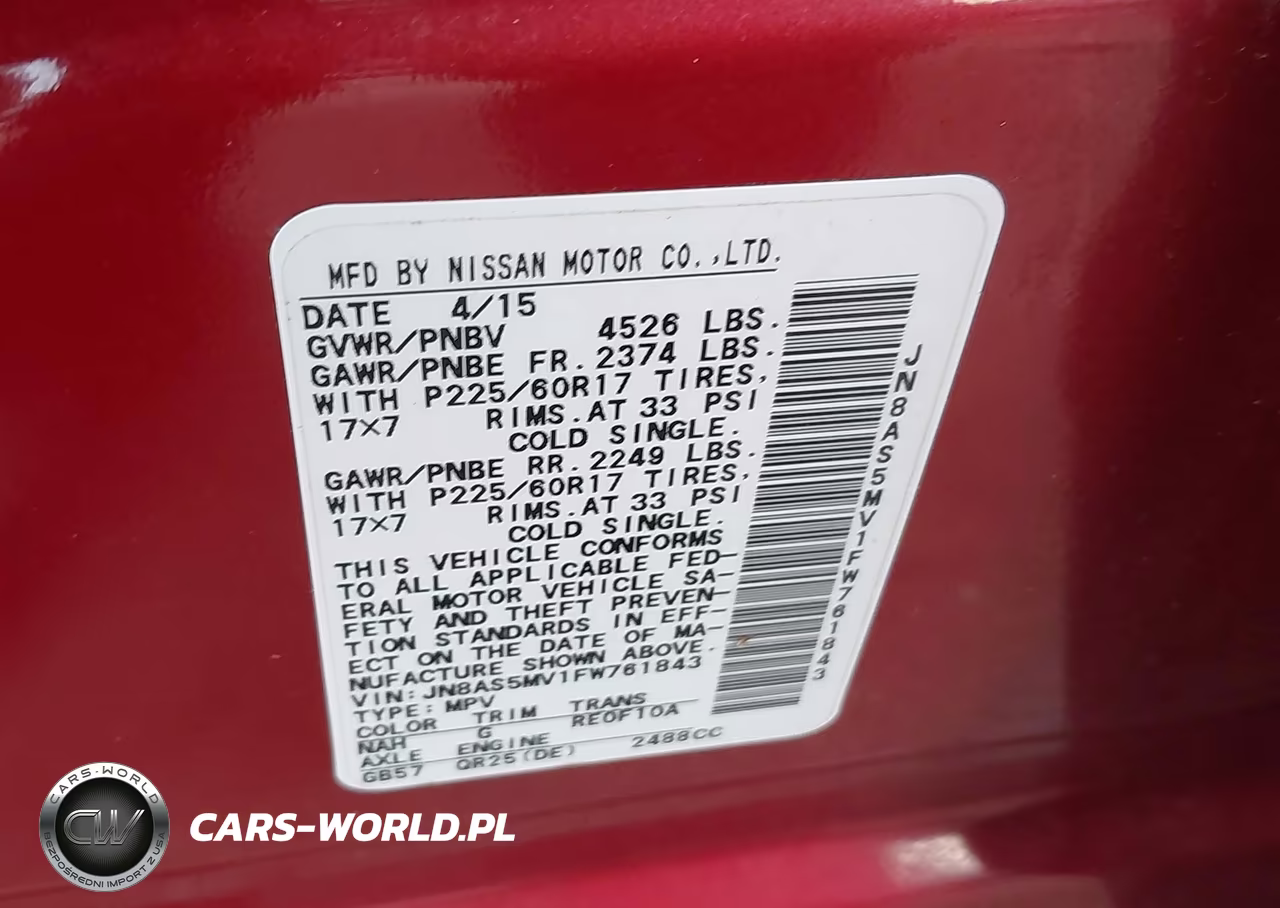 2015 Nissan Rogue Select S VIN:JN8AS5MV1FW761843 - 9
