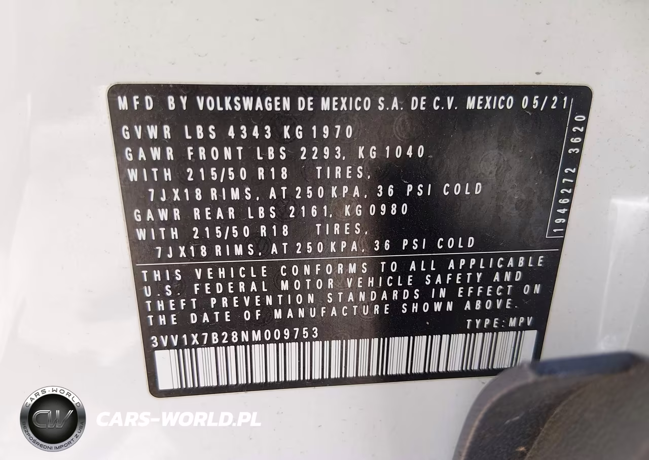 2022 Volkswagen Taos 1.5T Sel VIN:3VV1X7B28NM009753 - 9