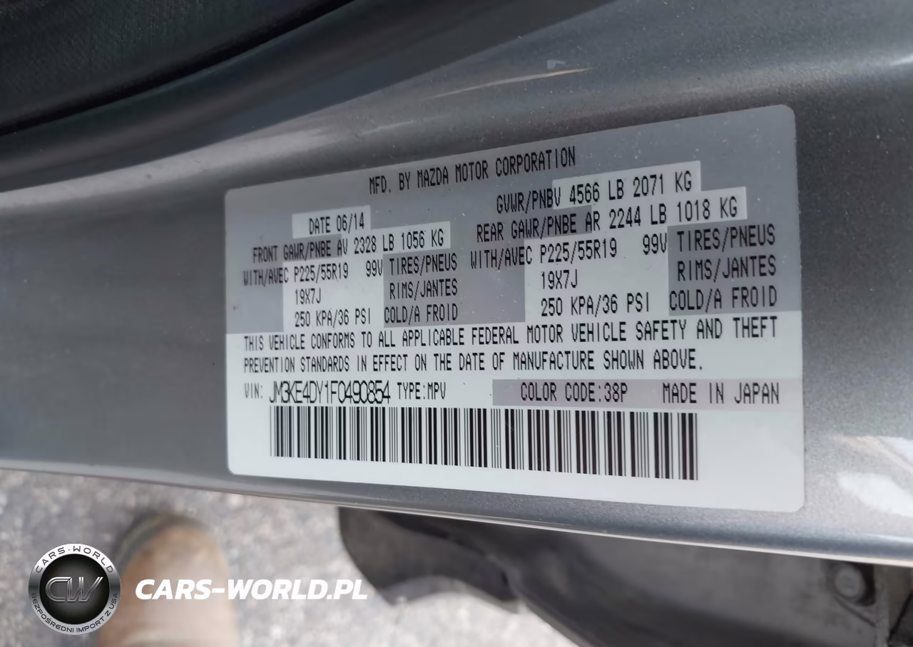 2015 Mazda Cx-5 Grand Touring VIN:JM3KE4DY1F0490854 - 9