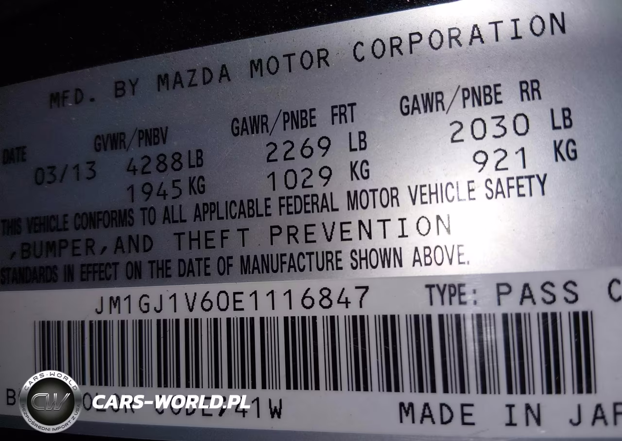 2014 Mazda Mazda6 I Touring VIN:JM1GJ1V60E1116847 - 9
