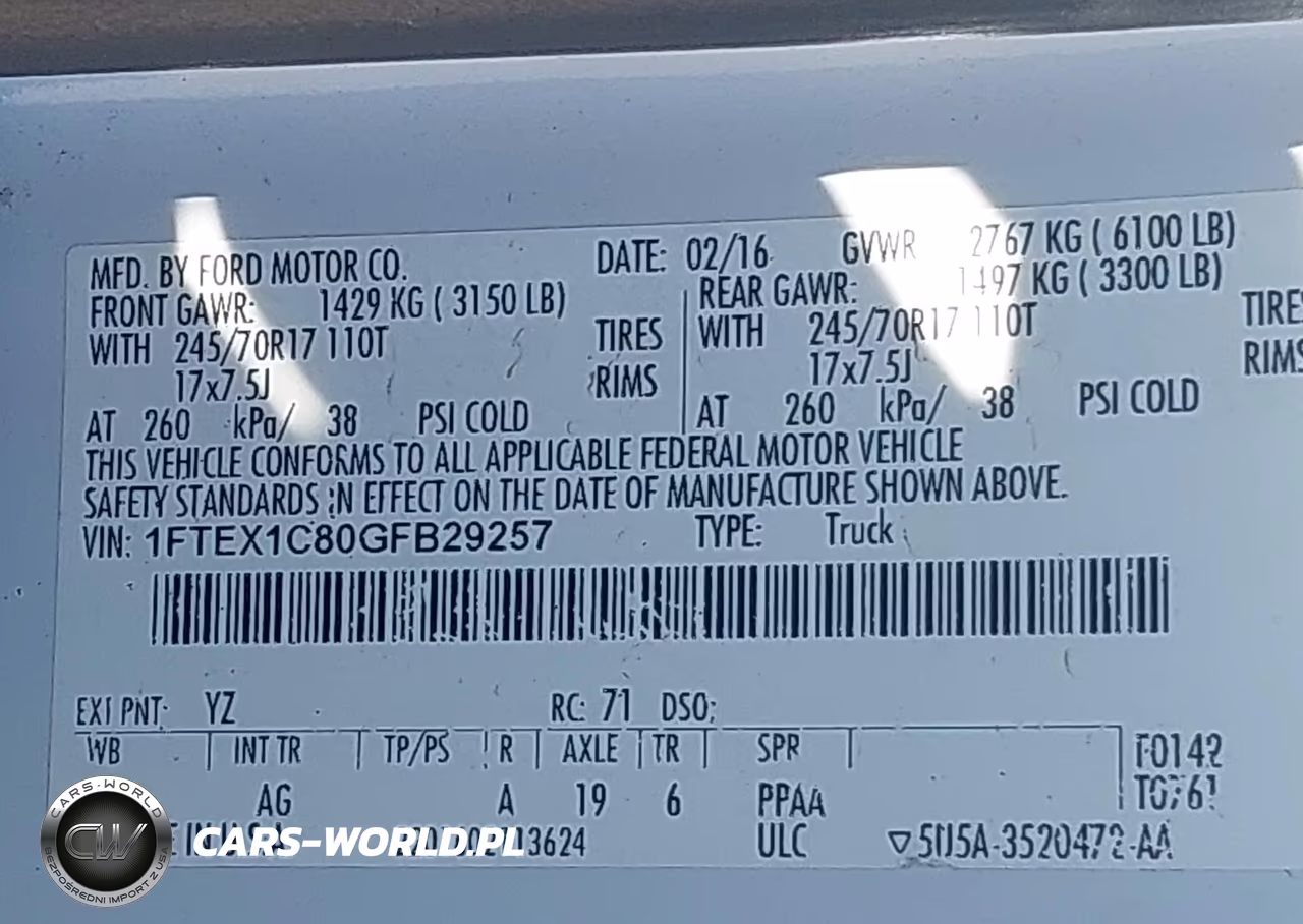 2016 Ford F-150 Xl VIN:1FTEX1C80GFB29257 - 9