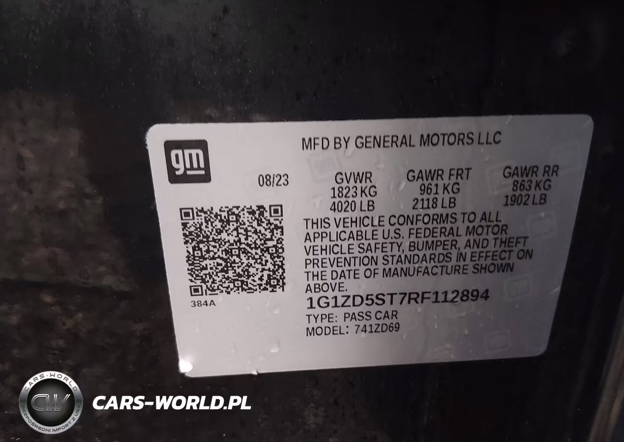 2024 Chevrolet Malibu Fwd 1Lt VIN:1G1ZD5ST7RF112894 - 9