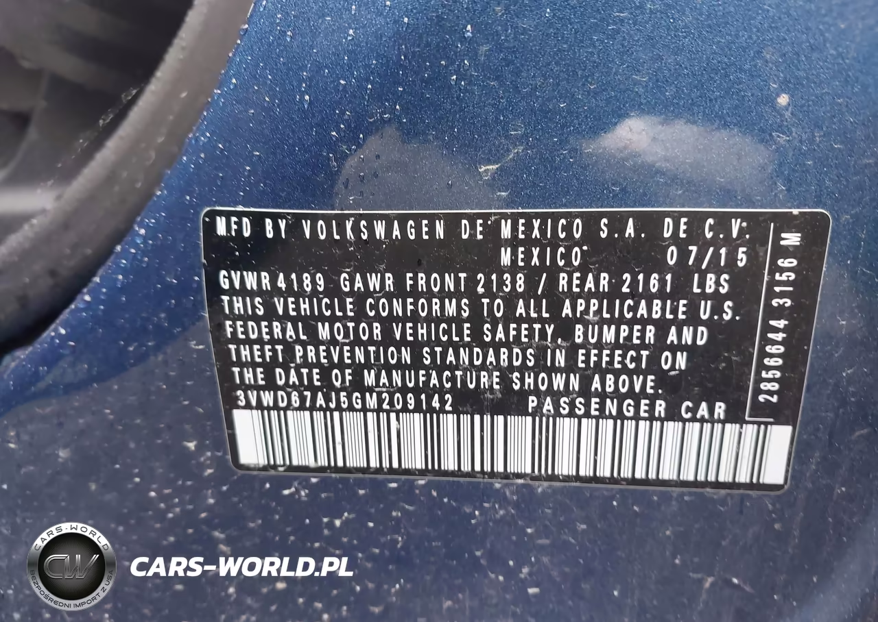 2016 Volkswagen Jetta 1.4T Se VIN:3VWD67AJ5GM209142 - 9