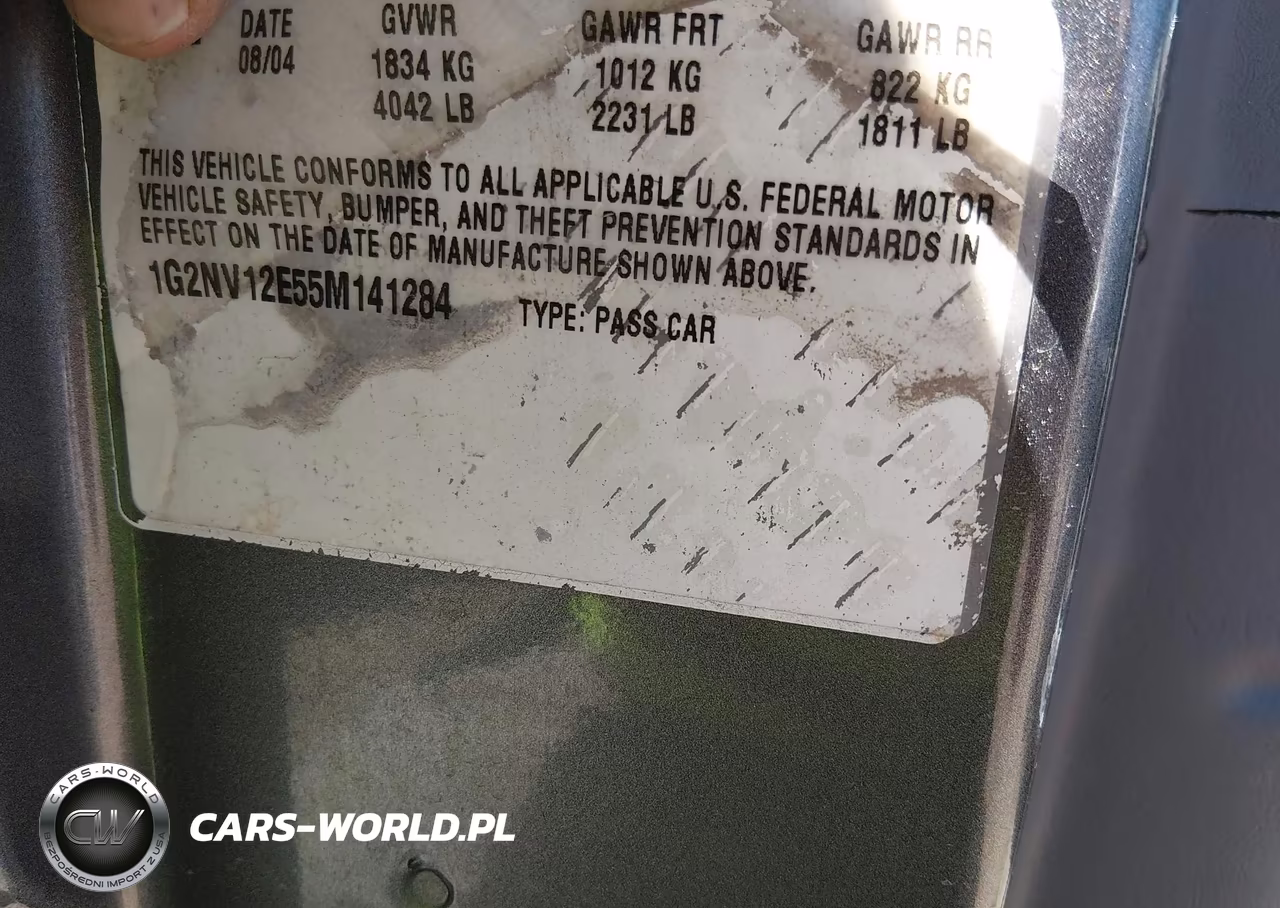 2005 Pontiac Grand Am Gt1 VIN:1G2NV12E55M141284 - 9