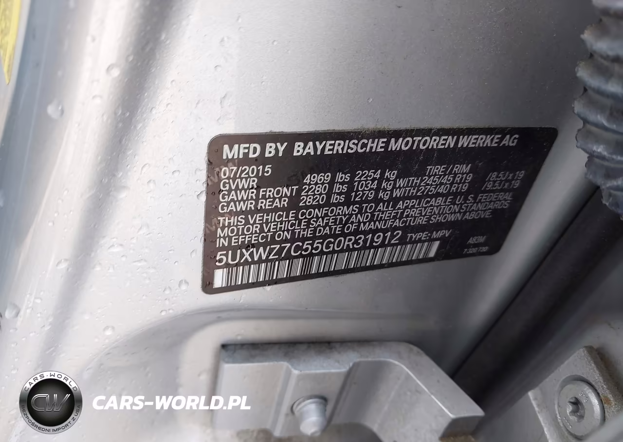 2016 BMW X3 Sdrive28I VIN:5UXWZ7C55G0R31912 - 9