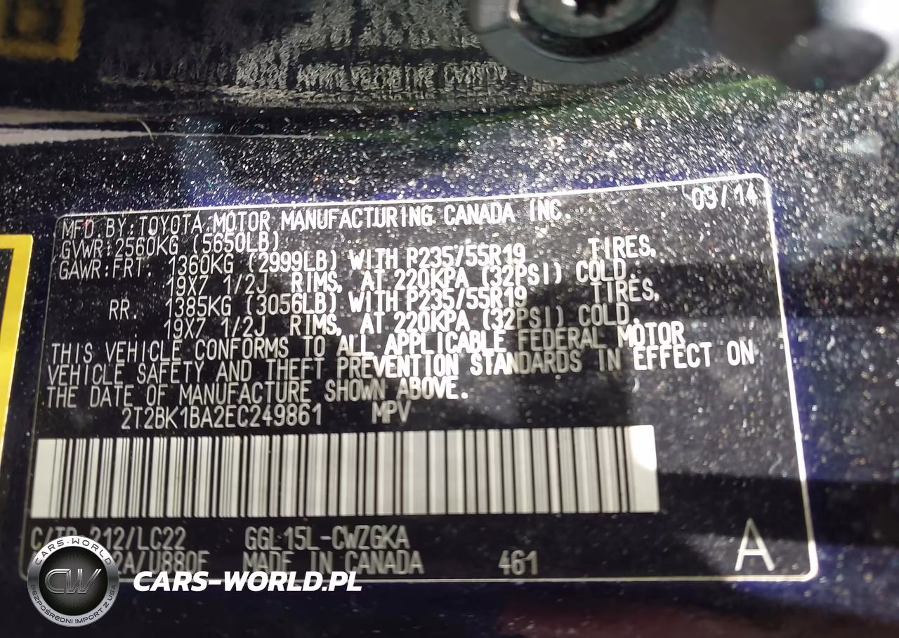 2014 Lexus Rx 350 F Sport VIN:2T2BK1BA2EC249861 - 9