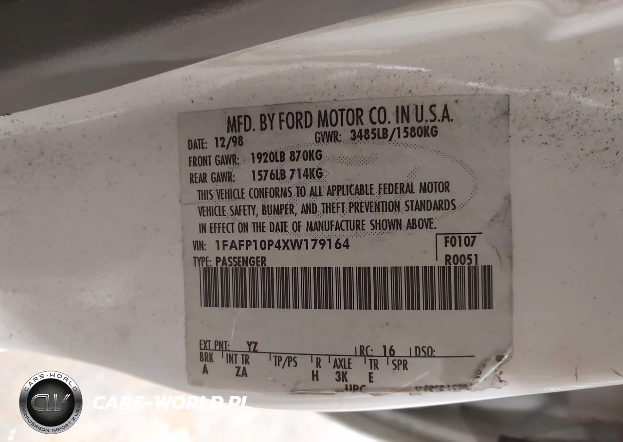 1999 Ford Escort Lx VIN:1FAFP10P4XW179164 - 9