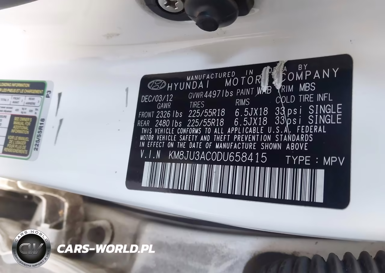 2013 Hyundai Tucson Limited VIN:KM8JU3AC0DU658415 - 9