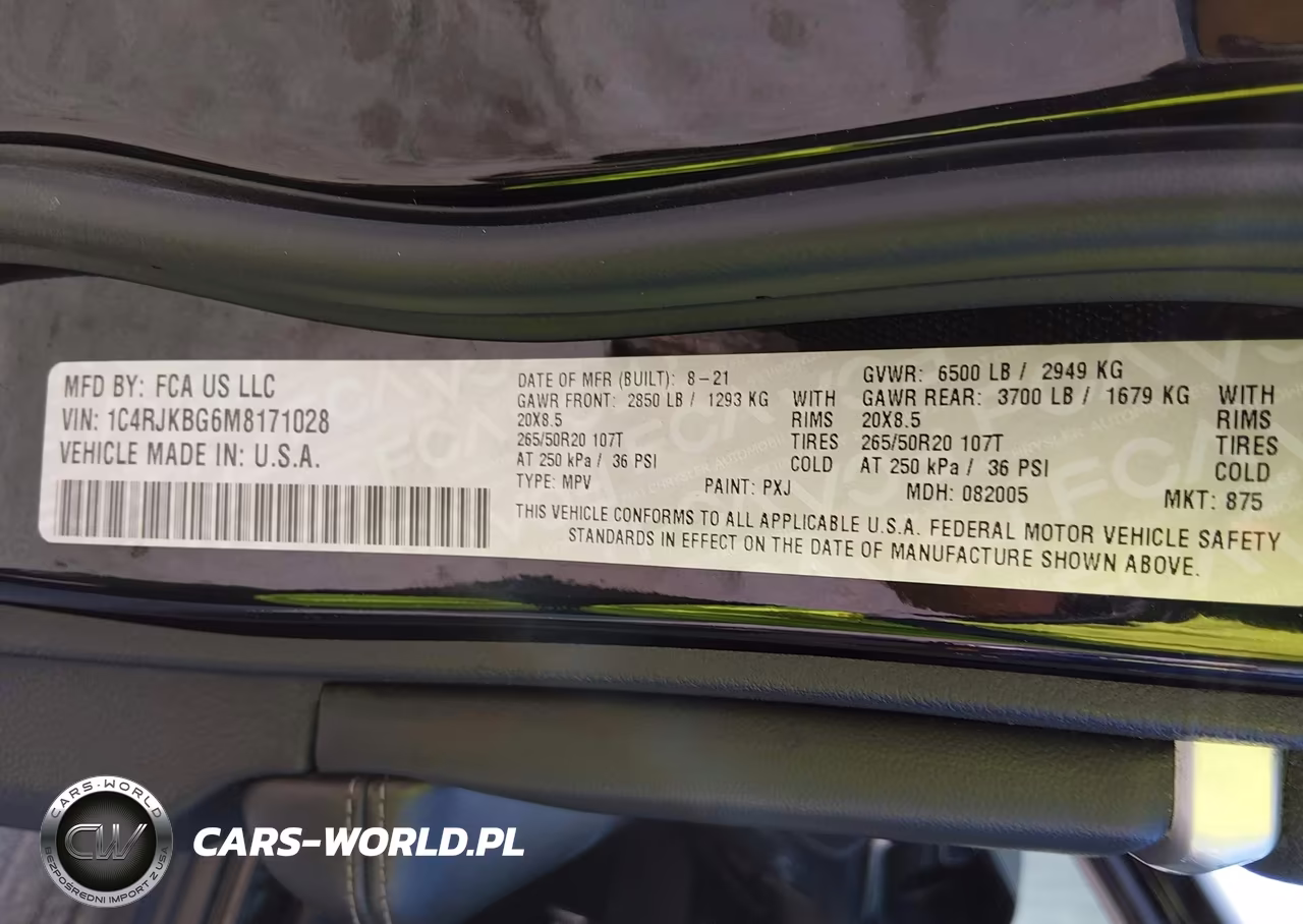 2021 Jeep Grand Cherokee L Limited 4X4 VIN:1C4RJKBG6M8171028 - 9