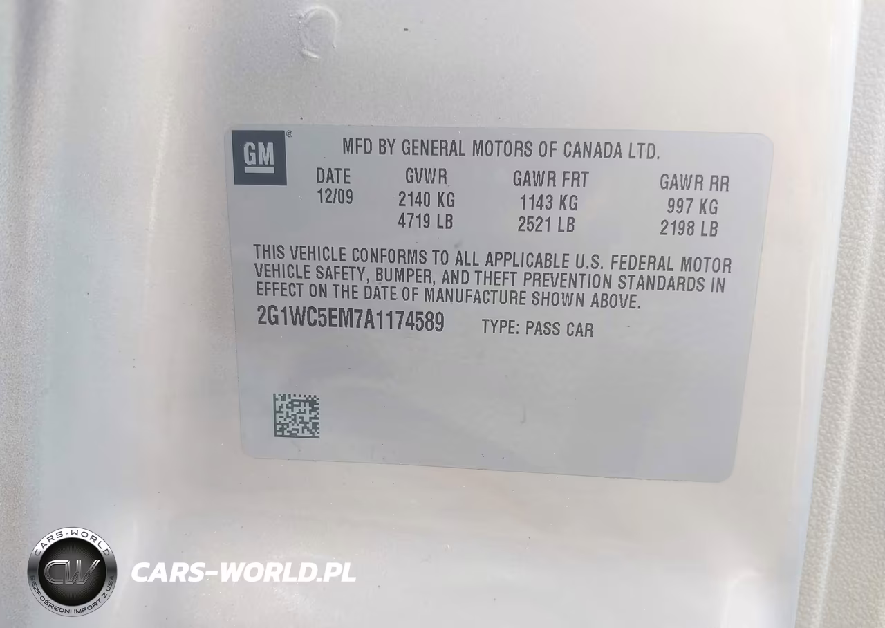 2010 Chevrolet Impala Ltz VIN:2G1WC5EM7A1174589 - 9