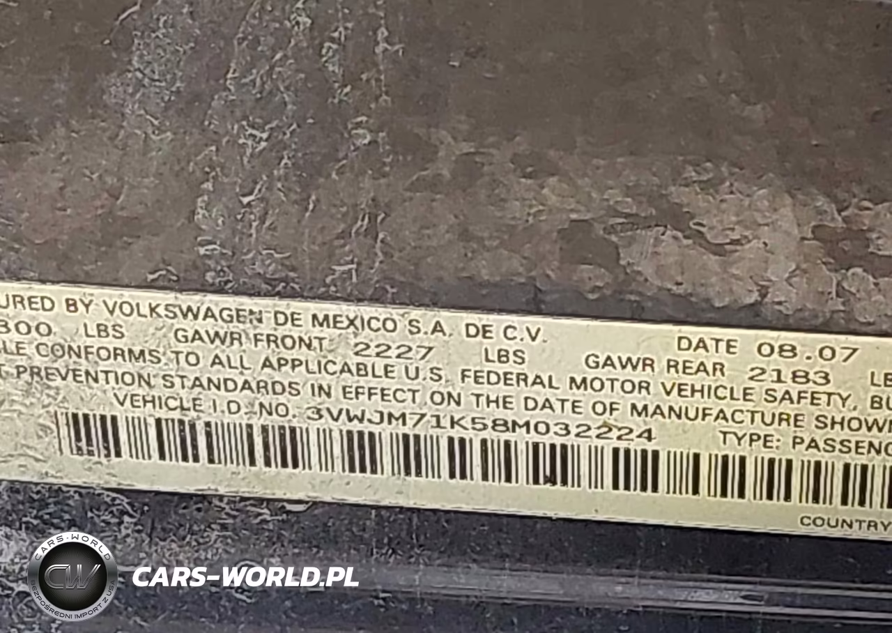 2008 Volkswagen Jetta S VIN:3VWJM71K58M032224 - 9
