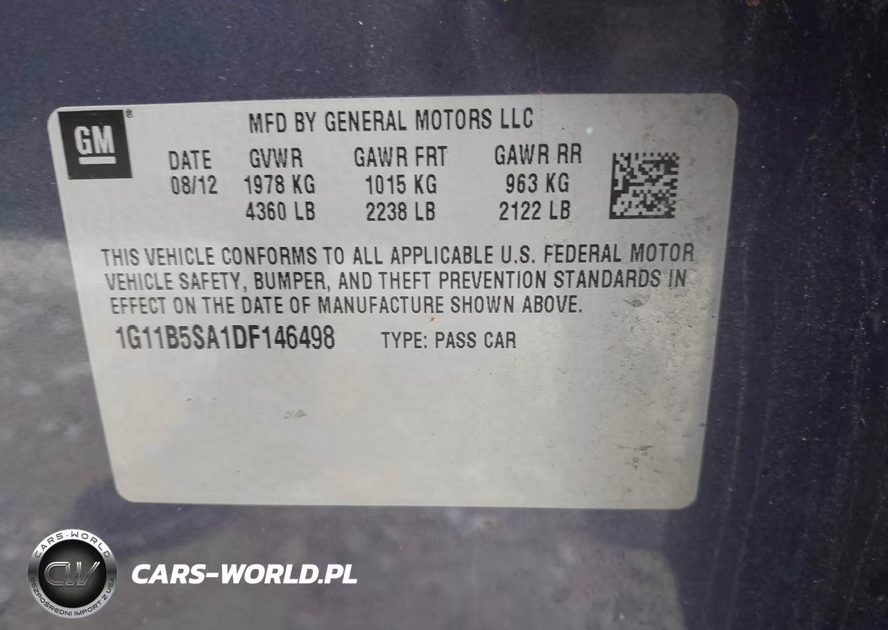 2013 Chevrolet Malibu 1Ls VIN:1G11B5SA1DF146498 - 9