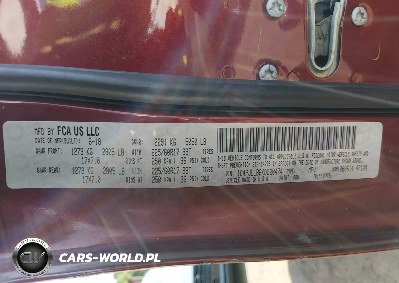 2019 Jeep Cherokee Latitude Plus Fwd VIN:1C4PJLLB6KD220474 - 9