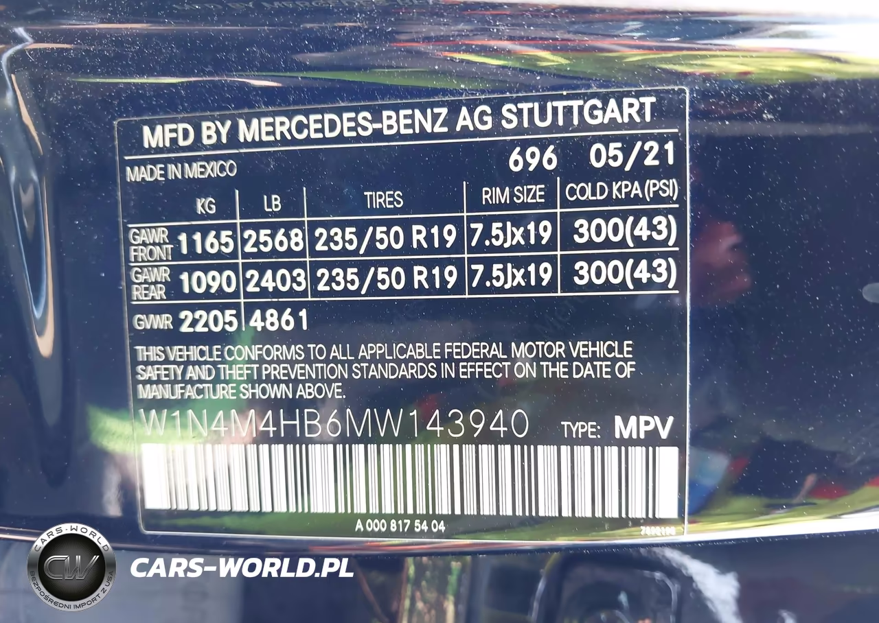 2021 Mercedes-Benz Glb 250 4Matic VIN:W1N4M4HB6MW143940 - 9
