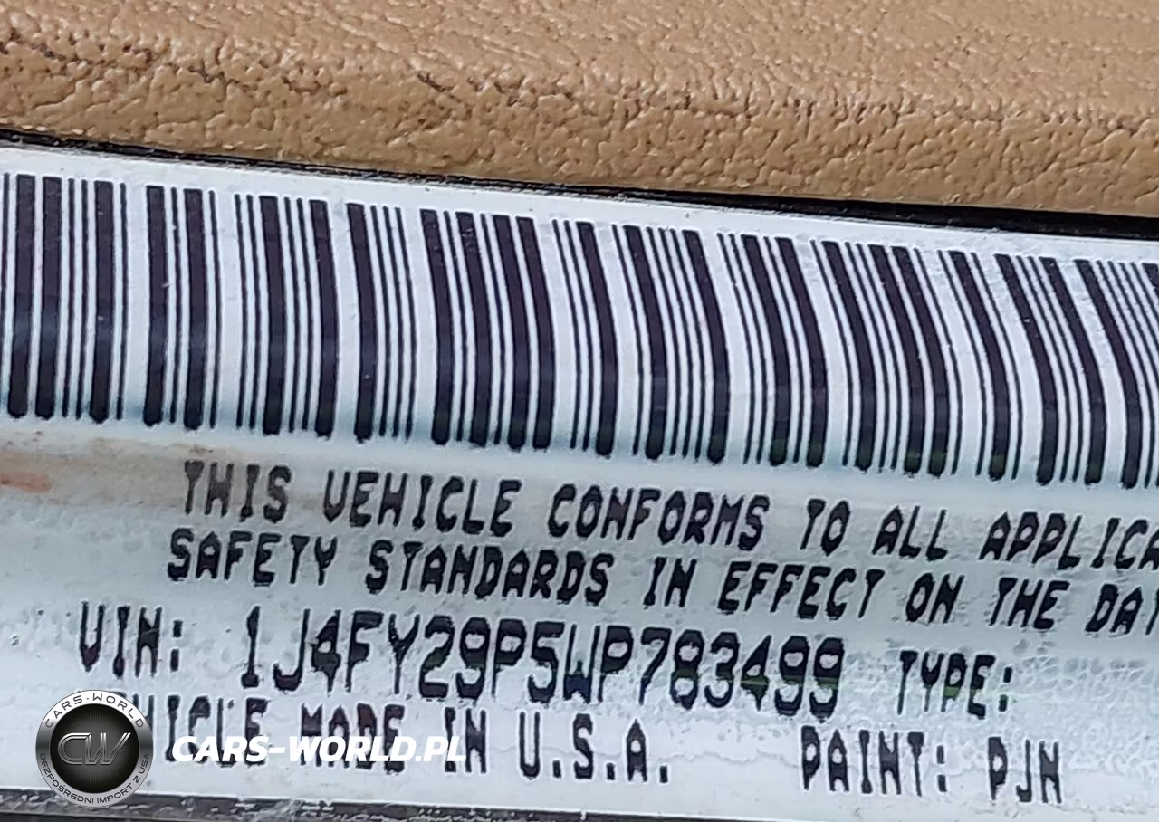 1998 Jeep Wrangler Se VIN:1J4FY29P5WP783499 - 9