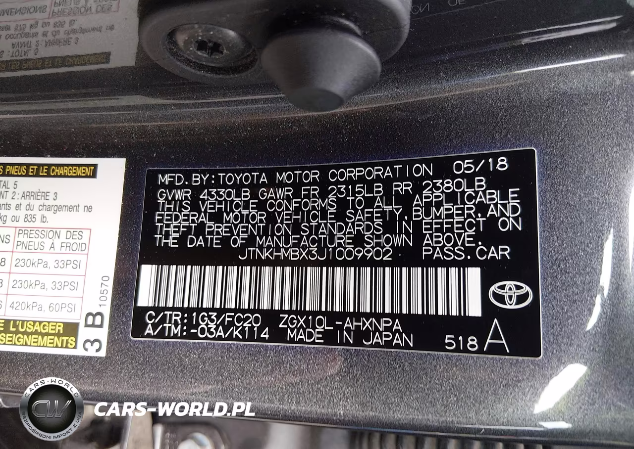 2018 Toyota C-Hr Xle Premium VIN:JTNKHMBX3J1009902 - 9