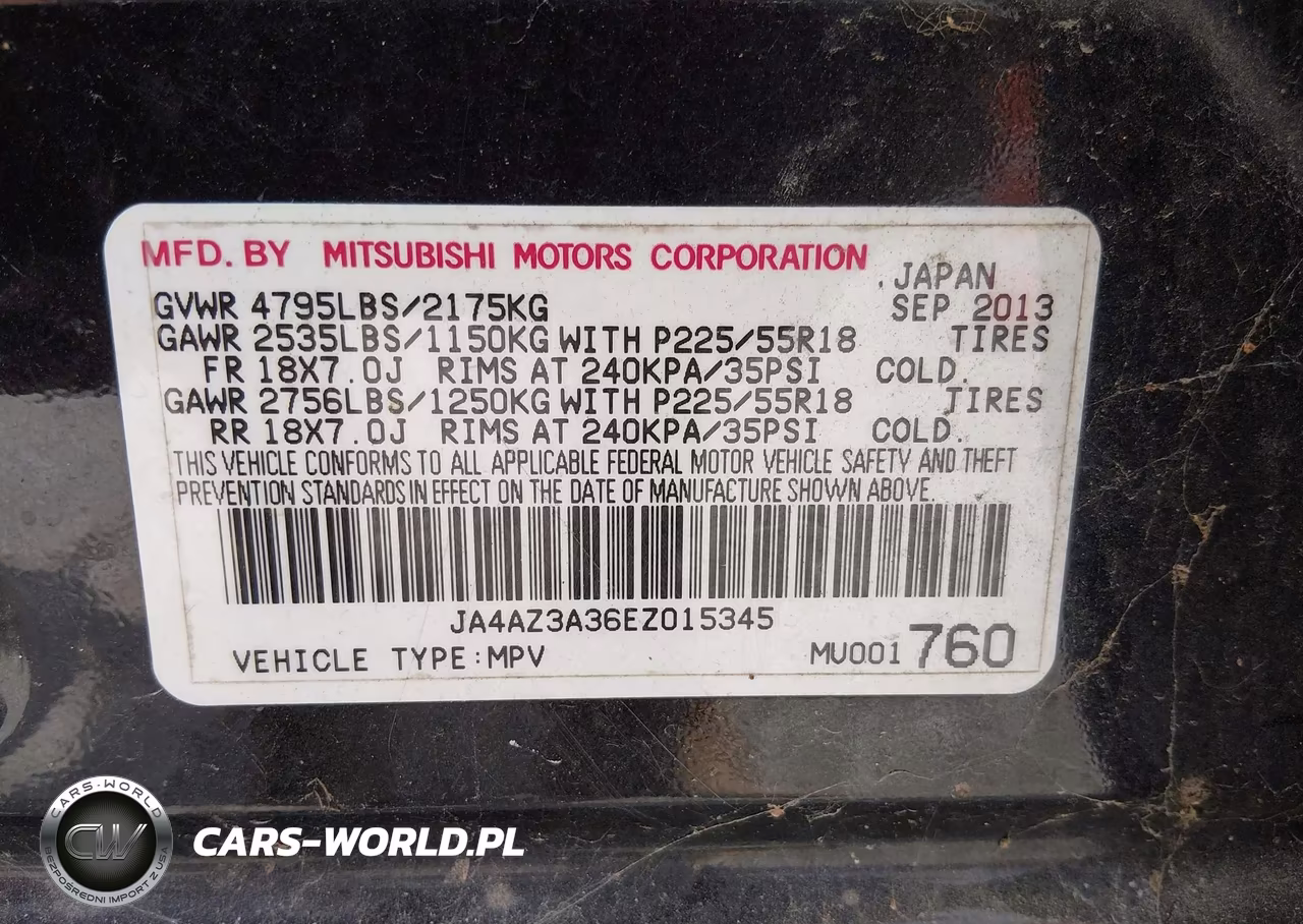 2014 Mitsubishi Outlander Se VIN:JA4AZ3A36EZ015345 - 9