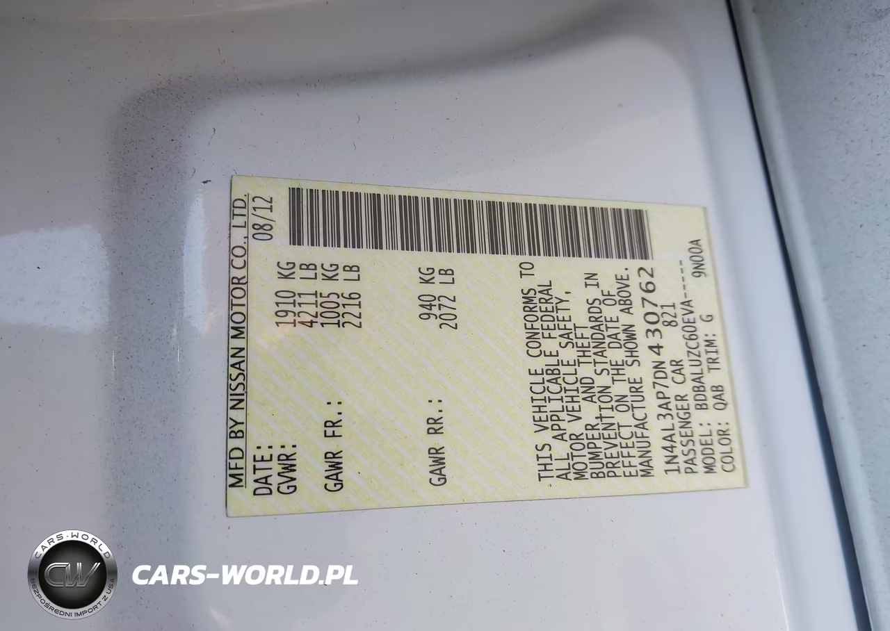 2013 Nissan Altima 2.5 Sv VIN:1N4AL3AP7DN430762 - 9