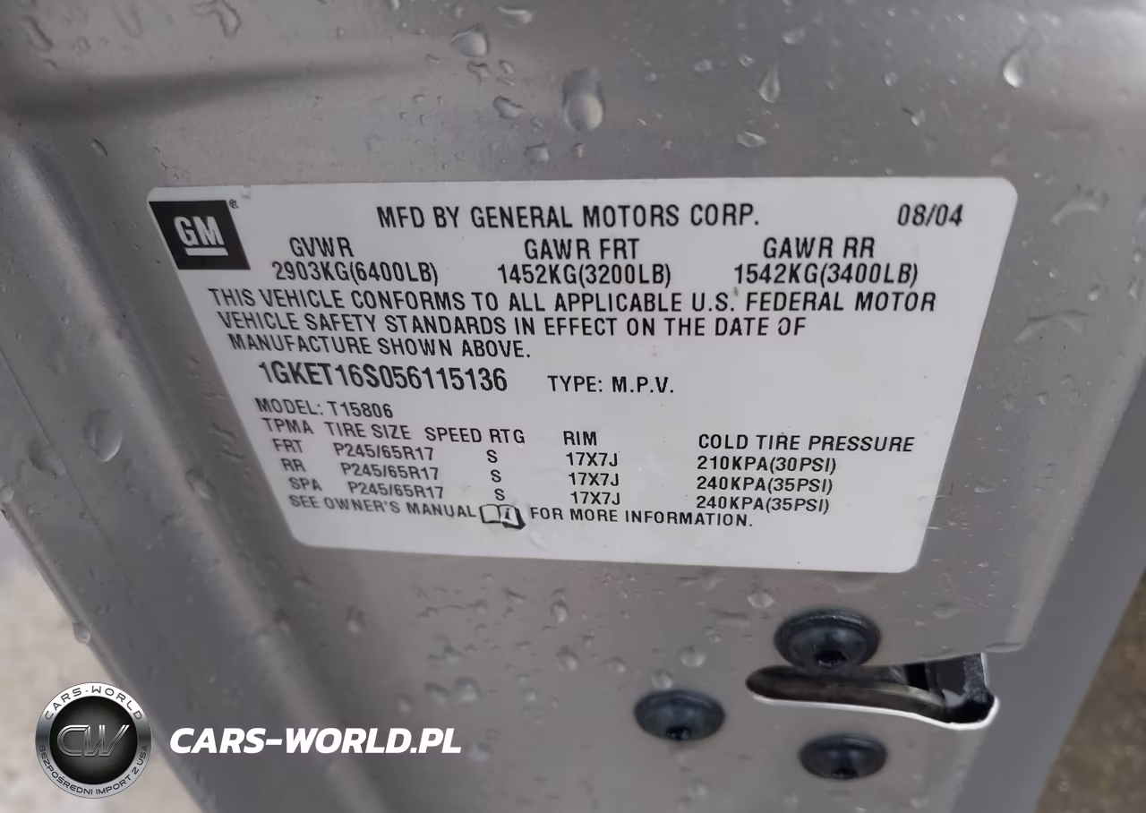 2005 GMC Envoy Xl Sle VIN:1GKET16S056115136 - 9