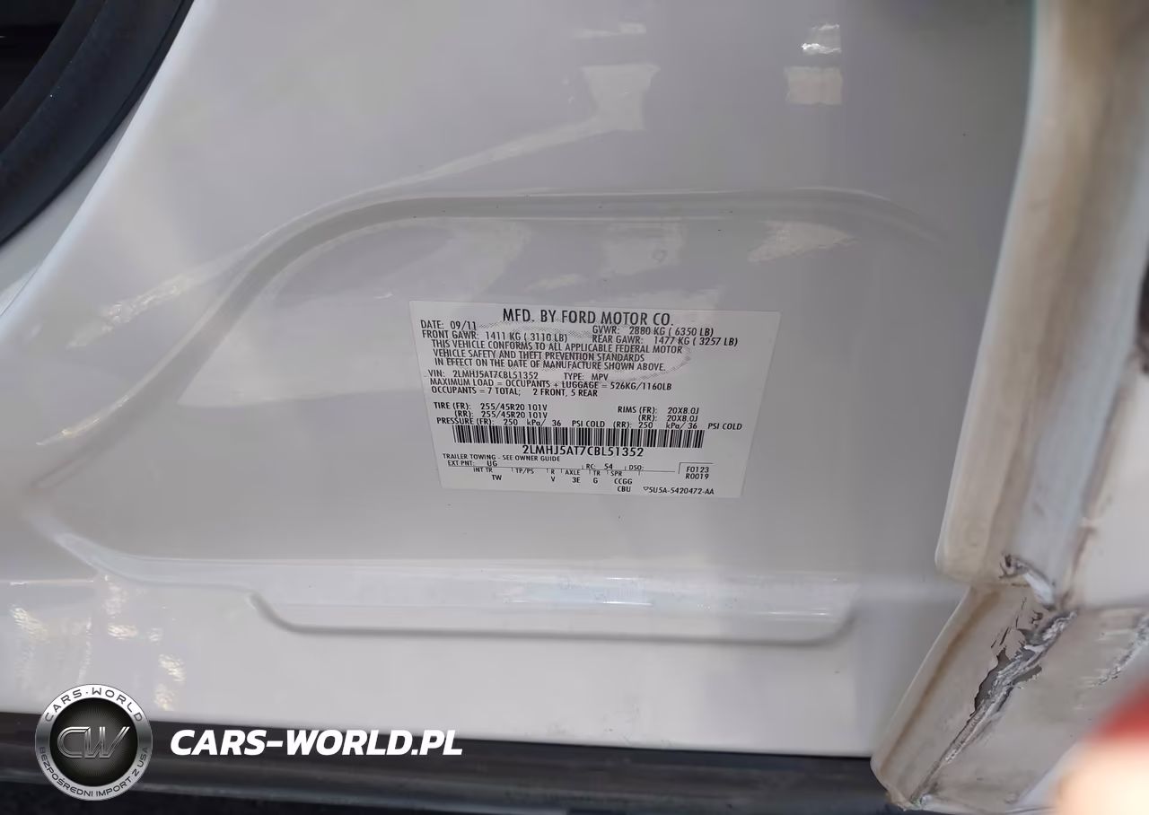 2012 Lincoln Mkt Ecoboost VIN:2LMHJ5AT7CBL51352 - 9