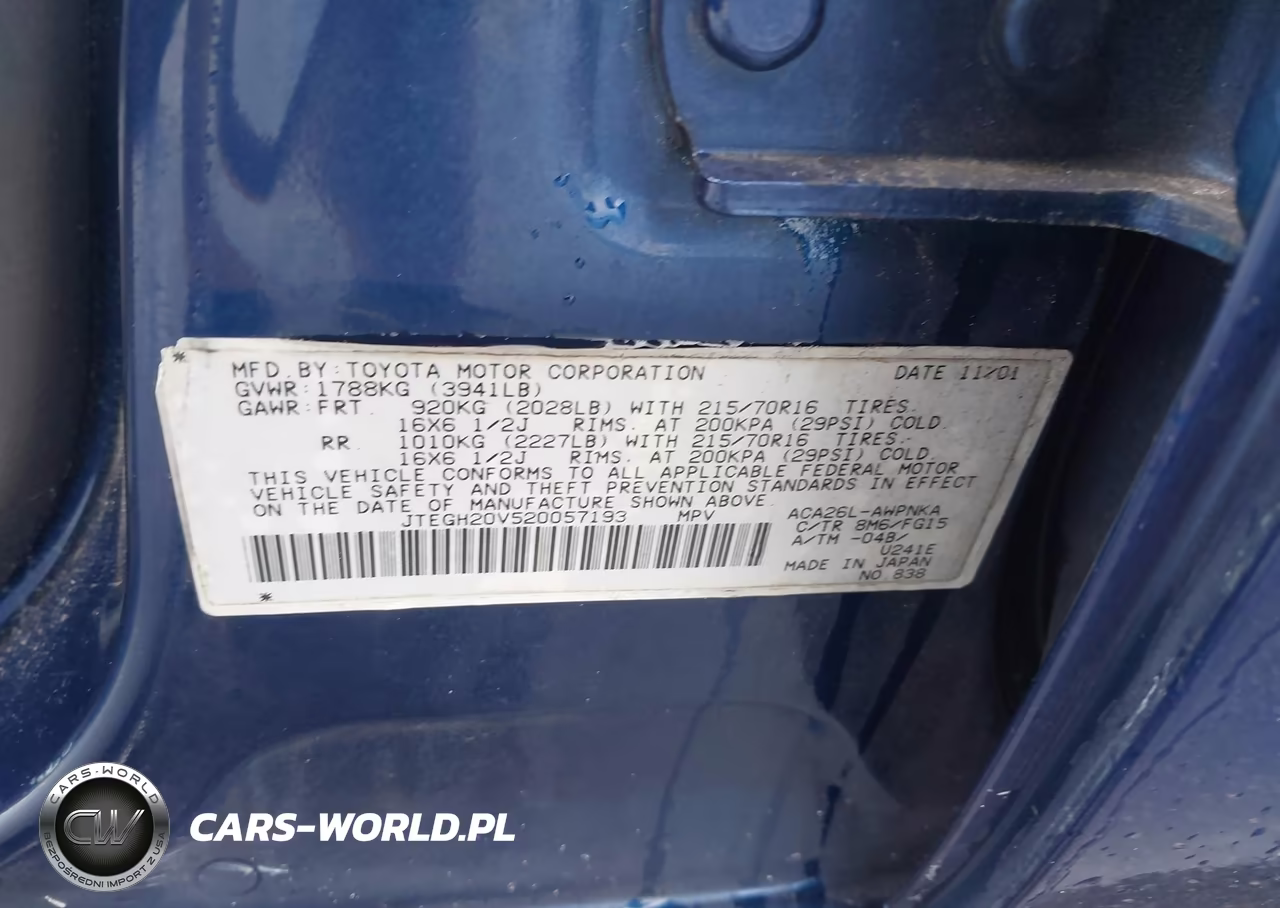 2002 Toyota Rav4 VIN:JTEGH20V520057193 - 9