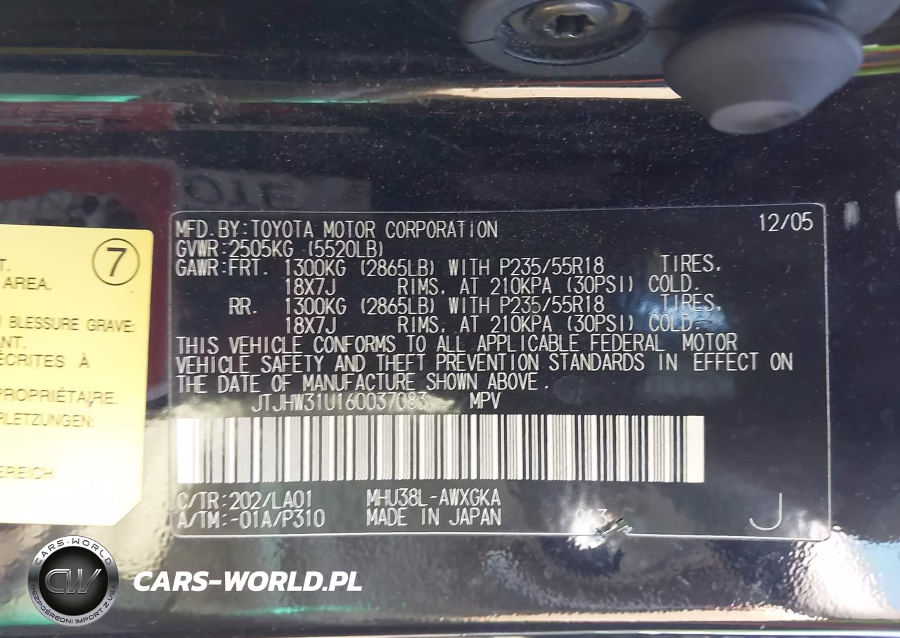 2006 Lexus Rx 400H VIN:JTJHW31U160037083 - 9
