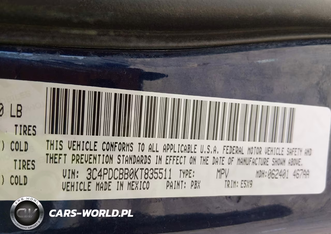 2019 Dodge Journey Se VIN:3C4PDCBB0KT835511 - 9