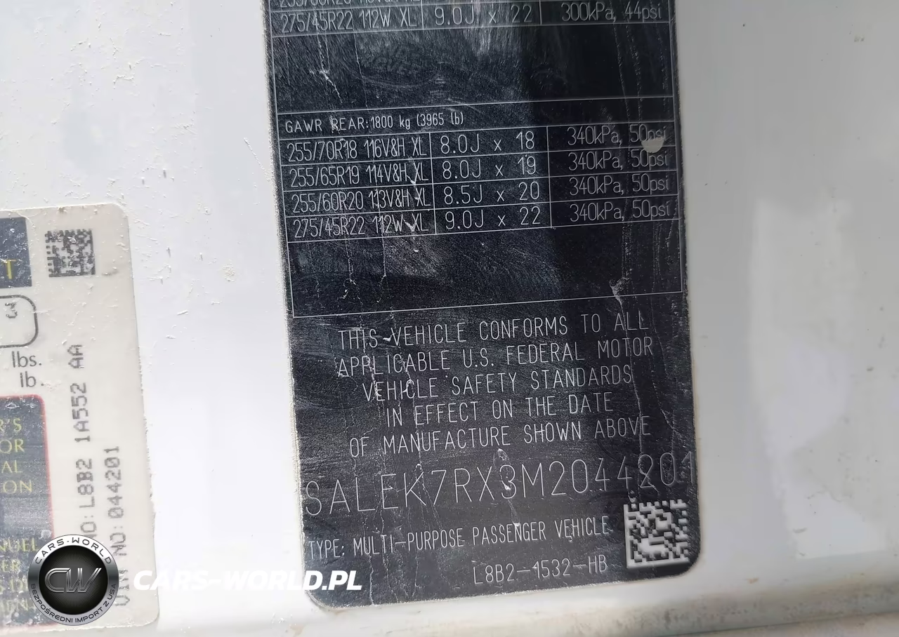 2021 Land Rover Defender 110 Standard VIN:SALEK7RX3M2044201 - 9