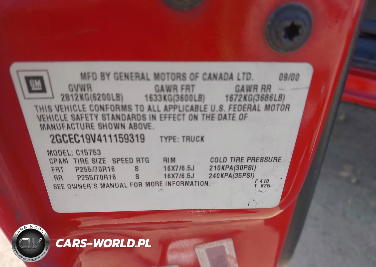 2001 Chevrolet Silverado 1500 Ls VIN:2GCEC19V411159319 - 9