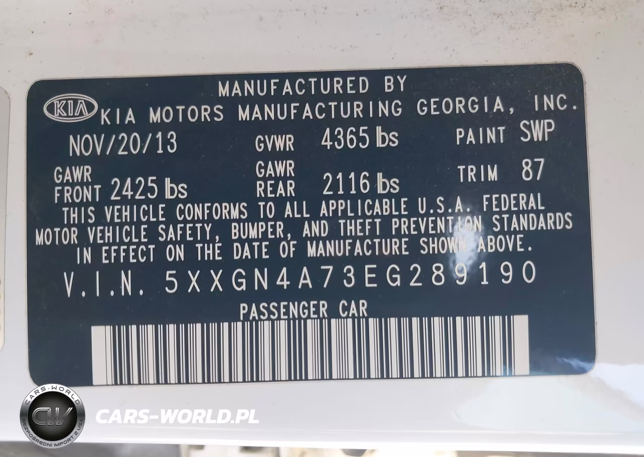 2014 Kia Optima Ex VIN:5XXGN4A73EG289190 - 9