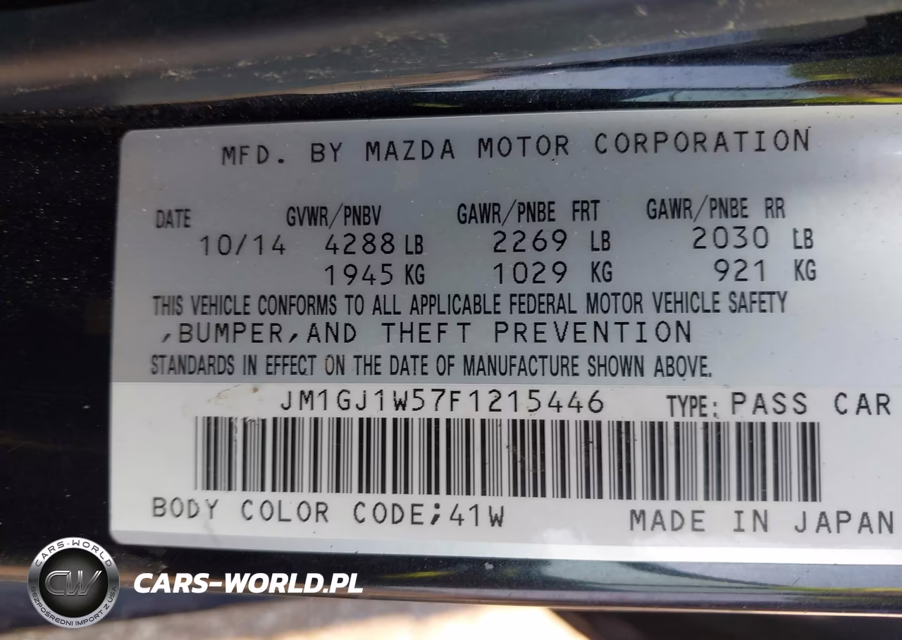 2015 Mazda Mazda6 I Grand Touring VIN:JM1GJ1W57F1215446 - 9