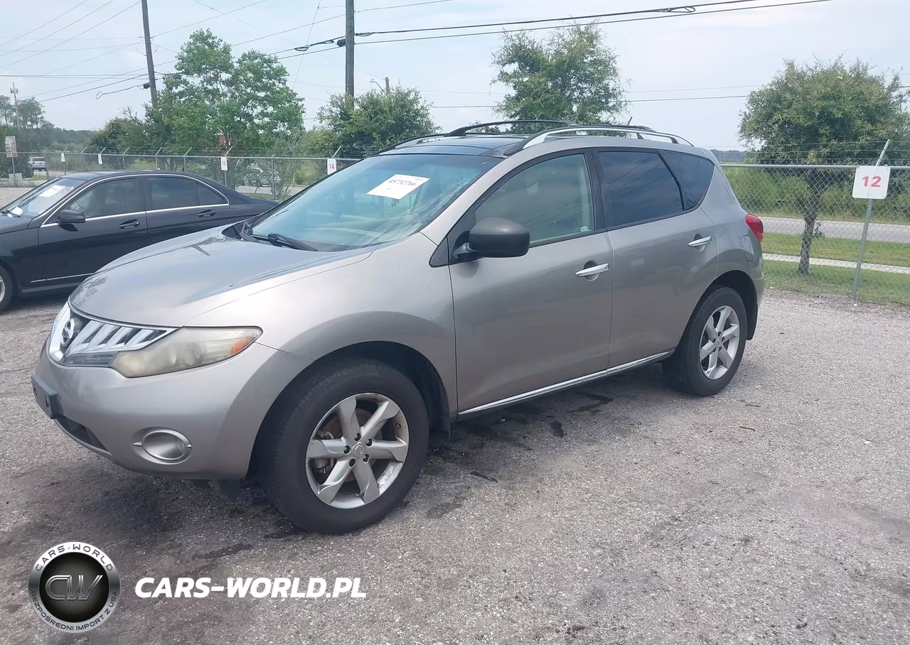 2009 Nissan Murano Sl VIN:JN8AZ18U29W104804 - 2
