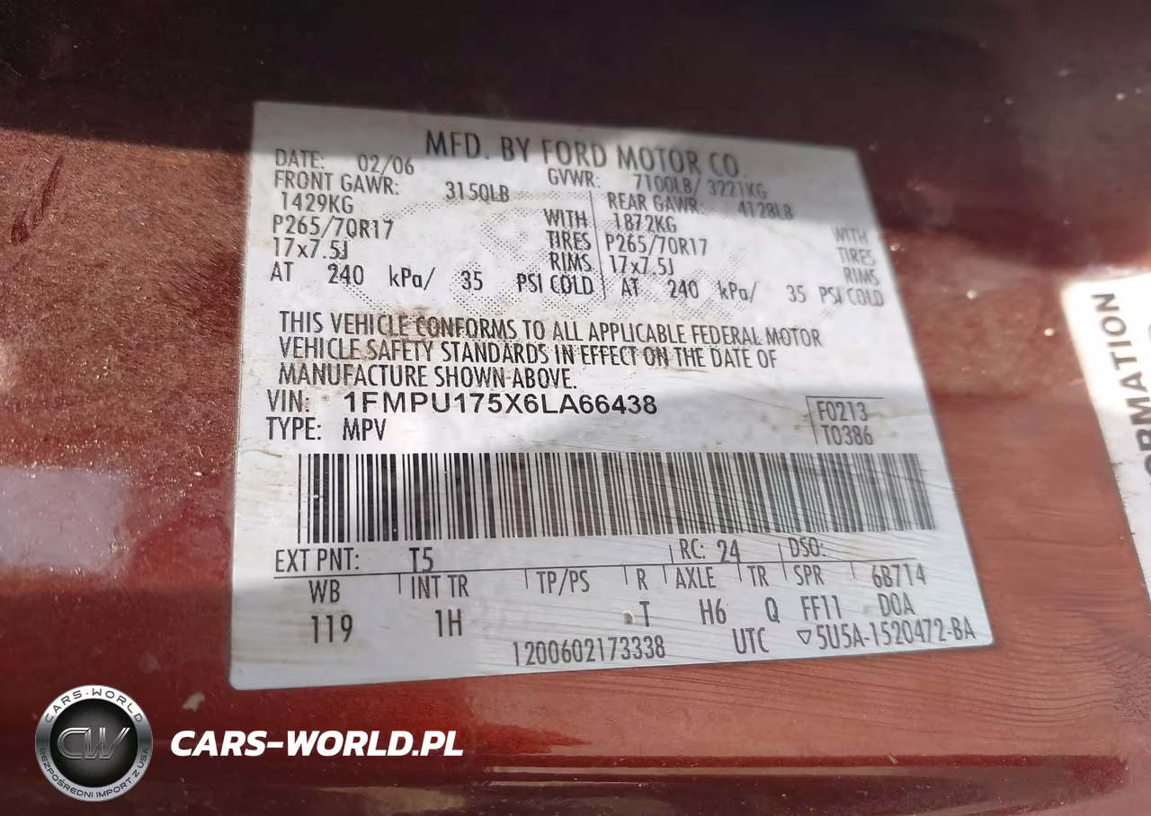 2006 Ford Expedition Eddie Bauer-King Ranch VIN:1FMPU175X6LA66438 - 9