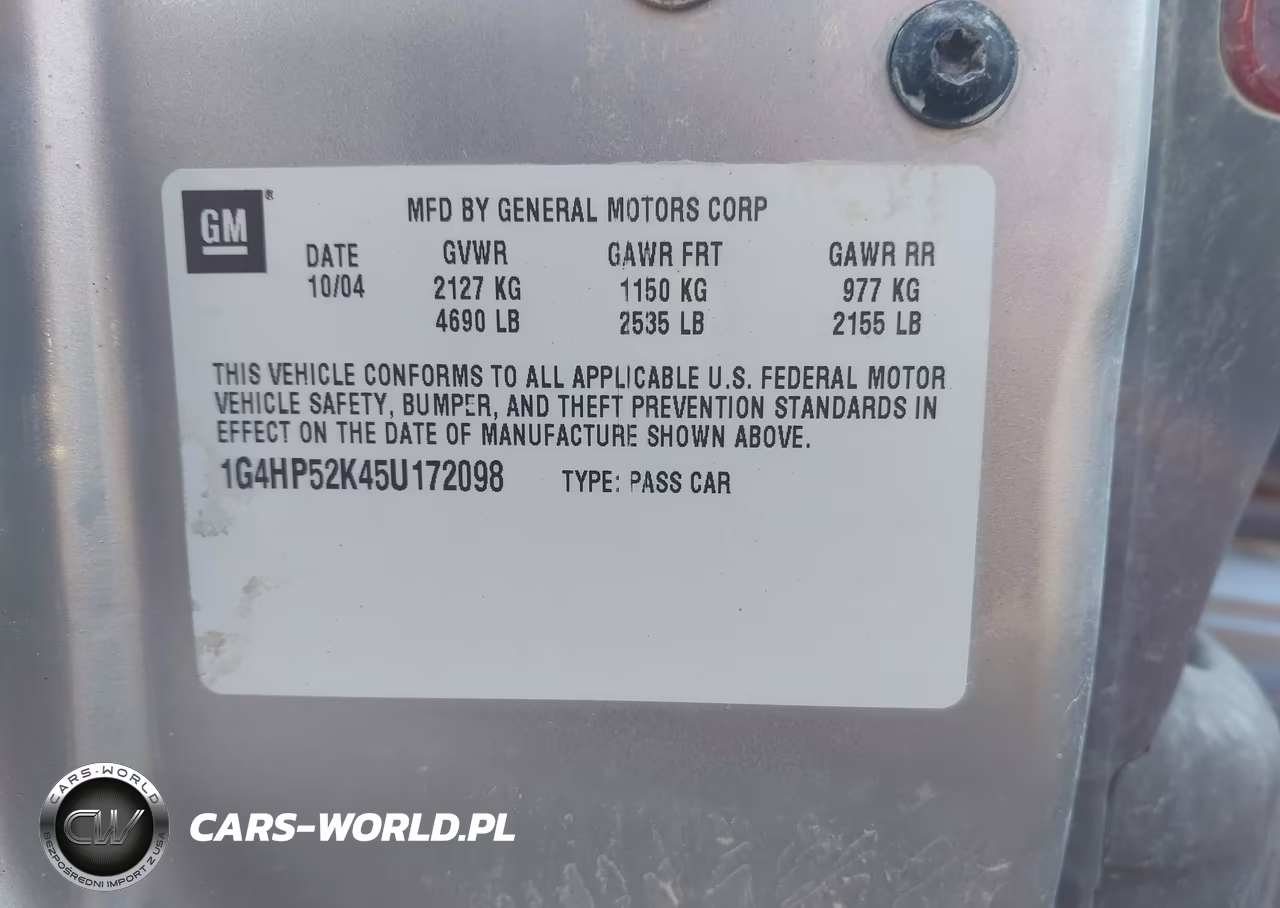 2005 Buick Lesabre Custom VIN:1G4HP52K45U172098 - 9